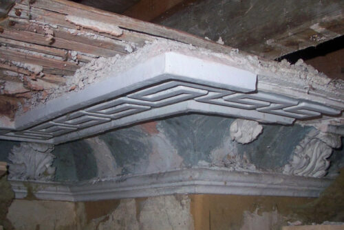 Russborough House. Ceiling restoration